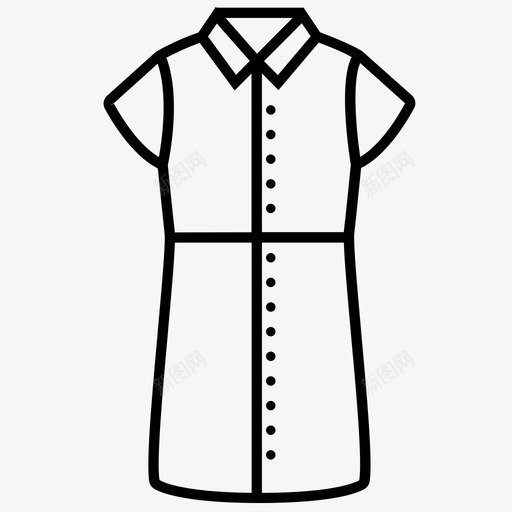 连衣裙衣服女士图标svg_新图网 https://ixintu.com 女士 女装 衣服 裙子 连衣裙 连衣裙2系列