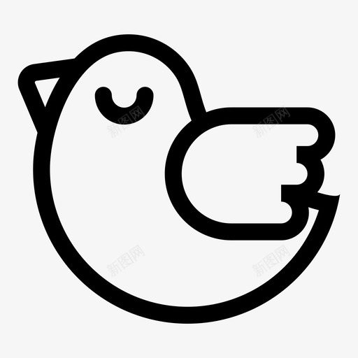 鸟苍蝇春天图标svg_新图网 https://ixintu.com 东方人2 春天 春节假期 翅膀 苍蝇 鸟