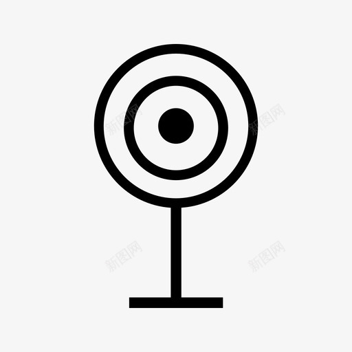 目标射箭中心图标svg_新图网 https://ixintu.com 下载最多的图标 中心 射箭 游戏 目标