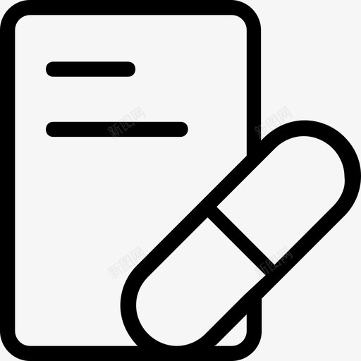 补充剂胶囊药物图标svg_新图网 https://ixintu.com 医疗线图标 维生素 胶囊 药丸 药物 补充剂
