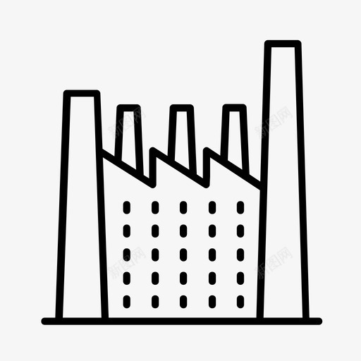 工厂工业制造图标svg_新图网 https://ixintu.com 仓库 制造 工业 工厂