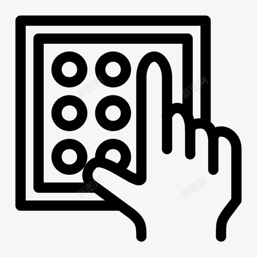 键盘按钮点击图标svg_新图网 https://ixintu.com 按钮 点击 设备 输入 键盘