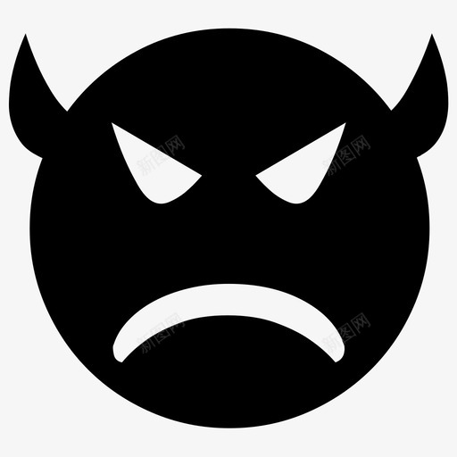 怒svg_新图网 https://ixintu.com 怒 表情