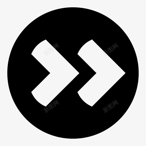 快进旋转木马控制图标svg_新图网 https://ixintu.com 右 小号粗体填充 快进 控制 旋转木马