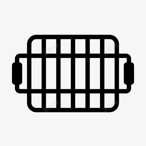 烤盘烧烤烹饪图标svg_新图网 https://ixintu.com 户外 烤盘 烧烤 烧烤篮 烹饪
