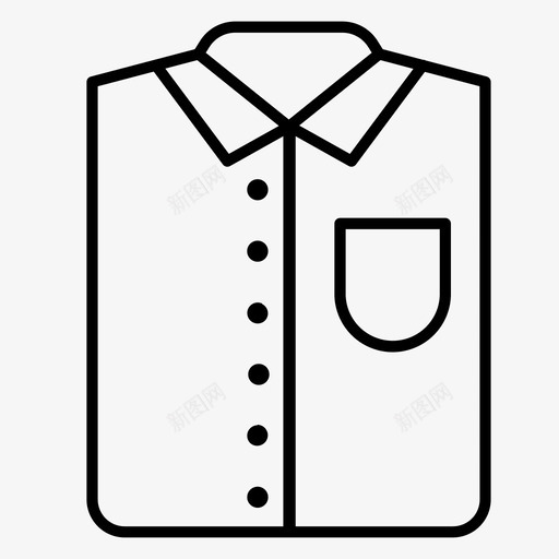 衬衫马球衫夹克系列图标svg_新图网 https://ixintu.com 夹克系列 衬衫 马球衫
