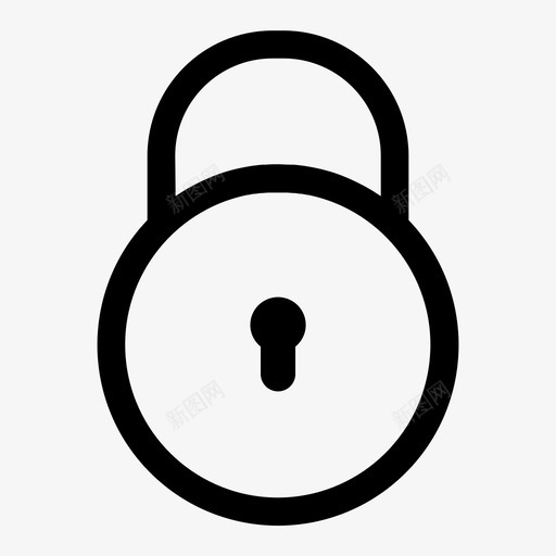 锁挂锁密码图标svg_新图网 https://ixintu.com 安全 密码 挂锁 用户界面 锁