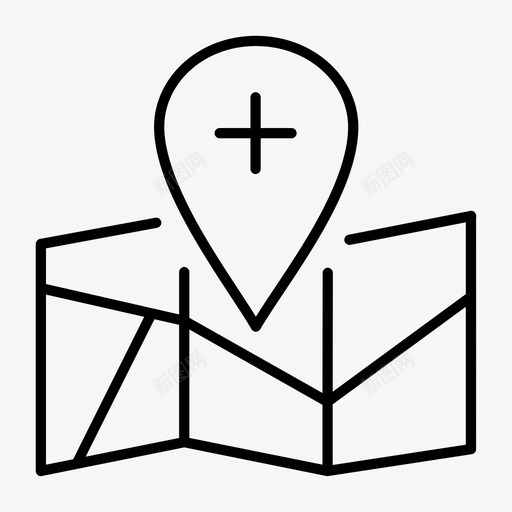 地图地址方向图标svg_新图网 https://ixintu.com gps 位置 地图 地址 地点 方向