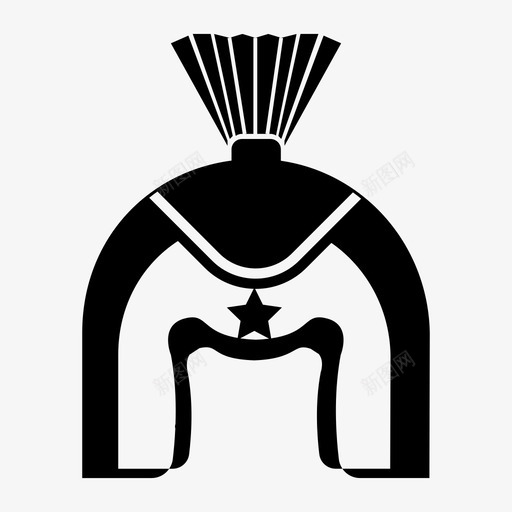 头盔骑兵骑士图标svg_新图网 https://ixintu.com 保护 头盔 盾牌 童话 骑兵 骑士