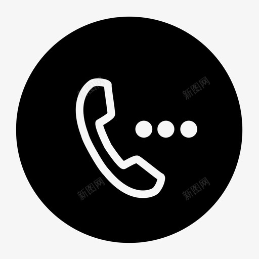 at_通话设置_呼叫等待svg_新图网 https://ixintu.com at_通话设置_呼叫等待