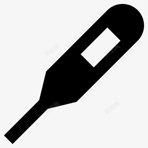 温度计热温图标svg_新图网 https://ixintu.com 医疗保健 温 温度计 热