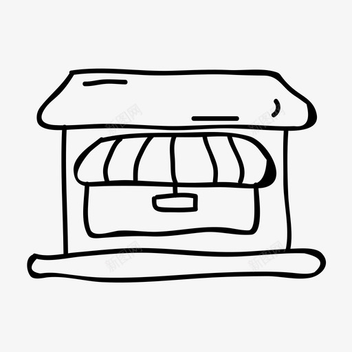 商店食品市场图标svg_新图网 https://ixintu.com 商店 市场 食品