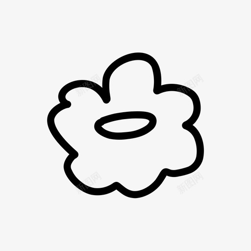 花朵手绘花瓣图标svg_新图网 https://ixintu.com 夏季海滩 手绘 春季 花朵 花瓣