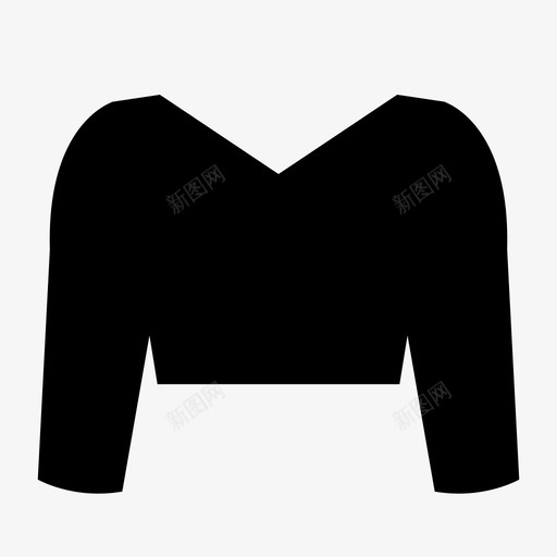 采购产品毛衣衣服短上衣图标svg_新图网 https://ixintu.com 时装 短上衣 衣服 采购产品毛衣