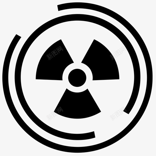 辐射危险毒物图标svg_新图网 https://ixintu.com 危险 基础设置2 放射性 毒物 辐射