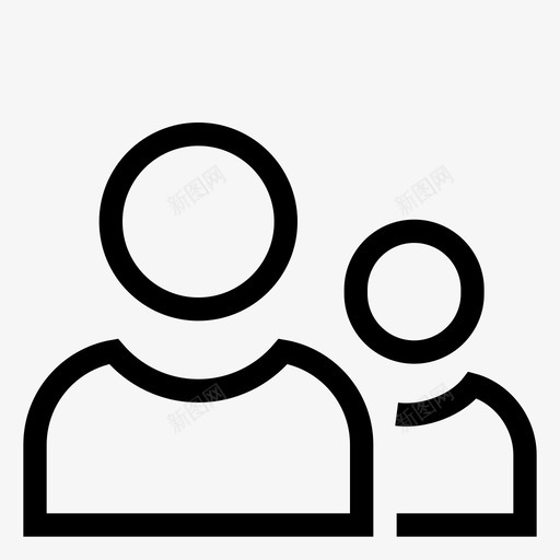 组自定义多人图标svg_新图网 https://ixintu.com 基本图标 多人 组 自定义 访问者
