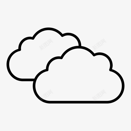 云云文件计算图标svg_新图网 https://ixintu.com 云 云文件 天气 天空 计算
