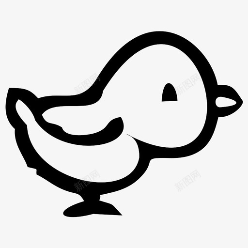 小鸡小鸟图标svg_新图网 https://ixintu.com 小鸟 小鸡