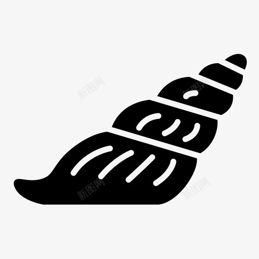 贝壳软体动物海图标svg_新图网 https://ixintu.com 夏天 海 海螺 蜗牛壳 贝壳 软体动物