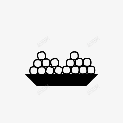 甜点棉花糖图标svg_新图网 https://ixintu.com 棉花糖 甜点