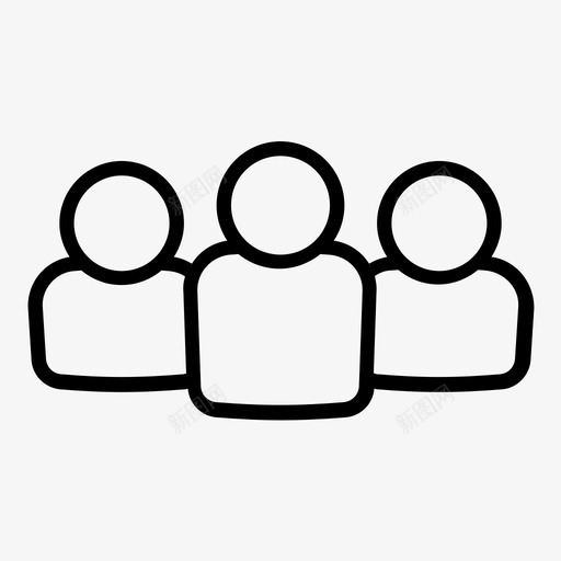 人员团体图标svg_新图网 https://ixintu.com 人员 团体