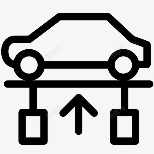 车库维修技工图标svg_新图网 https://ixintu.com 技工 服务 汽车发动机仪表板灯 维修 车库 车间