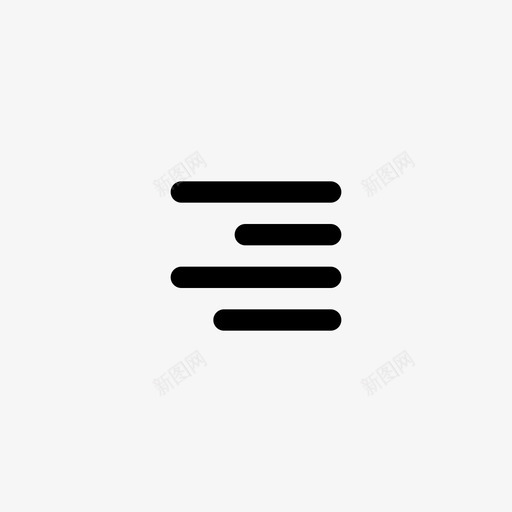 右对齐界面段落图标svg_新图网 https://ixintu.com 右对齐 文本 段落 界面 界面图标