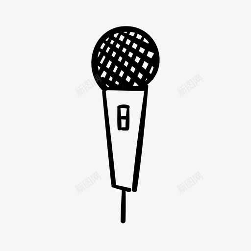麦克风演示唱歌图标svg_新图网 https://ixintu.com 唱歌 扬声器 演示 麦克风
