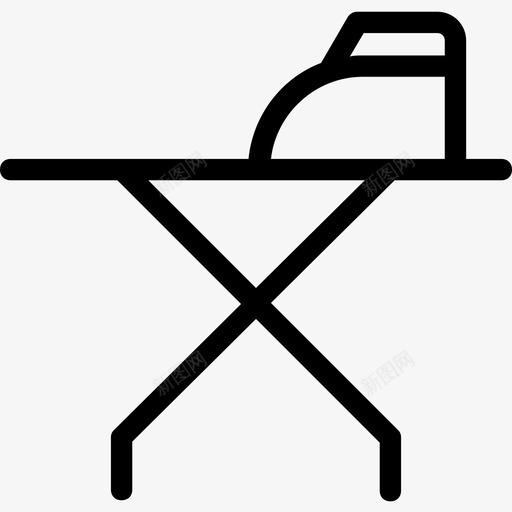 熨斗电器电子产品图标svg_新图网 https://ixintu.com 洗衣房 熨斗 熨斗架 电器 电子产品 酒店平滑线条图标