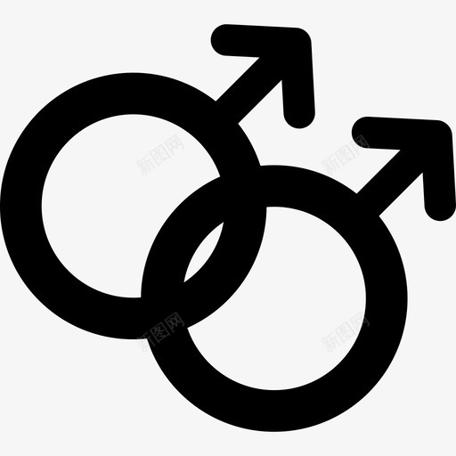 男情侣星座性别男性图标svg_新图网 https://ixintu.com 性别 男性 男情侣星座 相同