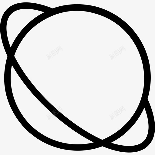 行星地球科学图标svg_新图网 https://ixintu.com 地球 太空 宇宙 科学 科技平滑线图标 行星