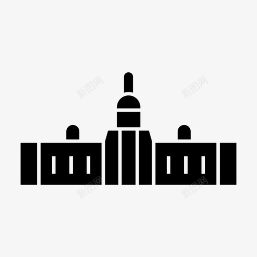 金斯敦建筑地标图标svg_新图网 https://ixintu.com 地标 建筑 旅游 纪念碑 金斯敦 首都世界地标符号