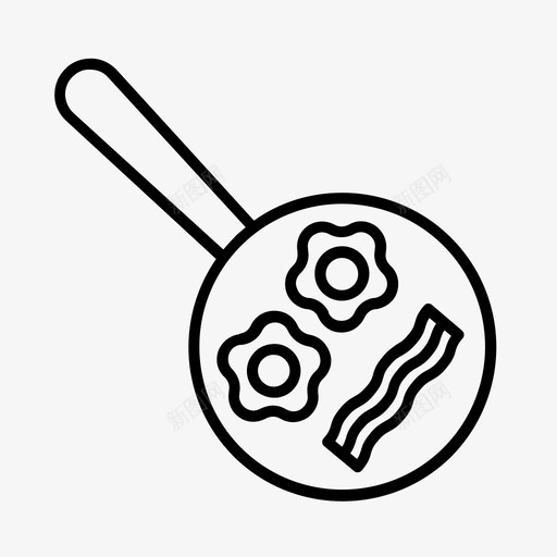 培根和鸡蛋冒险野营食物图标svg_新图网 https://ixintu.com 冒险 培根和鸡蛋 童子军 野营食物