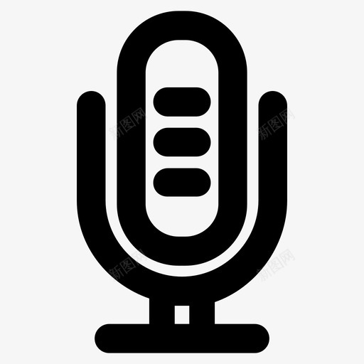 麦克风扩音器工具和器具图标svg_新图网 https://ixintu.com 声音 工具和器具 扩音器 麦克风