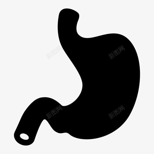 胃身体部分消化系统图标svg_新图网 https://ixintu.com 人体器官 人体胃 消化系统 胃 药物保健固体 身体部分