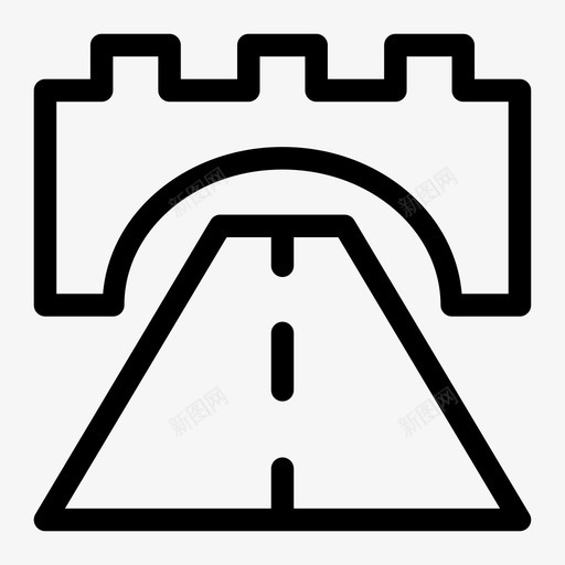基础设施桥梁立交桥图标svg_新图网 https://ixintu.com 基础设施 旅游 桥梁 立交桥 道路