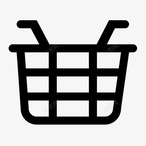 菜篮svg_新图网 https://ixintu.com 菜篮