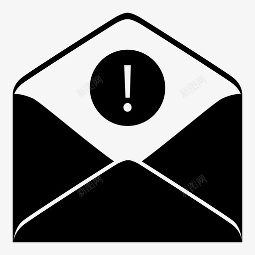 电子邮件空错误图标svg_新图网 https://ixintu.com 消息 电子邮件 电子邮件操作 空 错误
