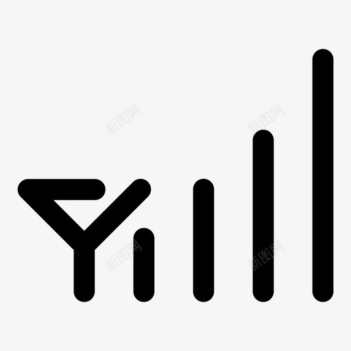 手机信号手机连接图标svg_新图网 https://ixintu.com 手机 手机信号 连接 面板断路器