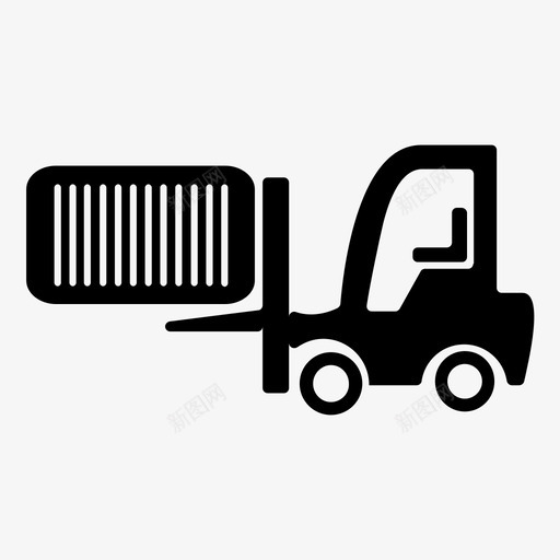 叉车汽车物流图标svg_新图网 https://ixintu.com 仓库 卡车 叉车 汽车 物流 运输