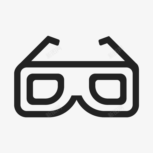 影院信息-3D眼镜svg_新图网 https://ixintu.com 影院信息-3D眼镜