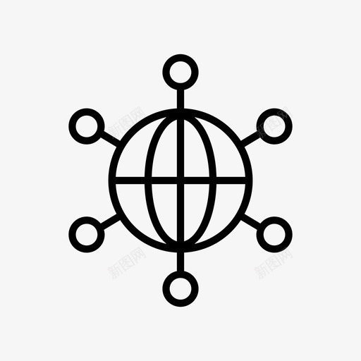 社交网络连接社交分享图标svg_新图网 https://ixintu.com 社交分享 社交网络 结构 设计公司瘦 连接