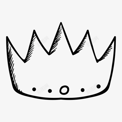 王冠国王图标svg_新图网 https://ixintu.com 国王 王冠