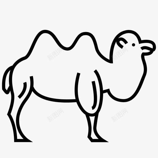单峰骆驼动物骆驼图标svg_新图网 https://ixintu.com 动物 单峰骆驼 沙漠 骆驼 骆驼收藏