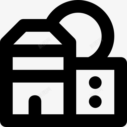 摩天大楼大厦城市大厦图标svg_新图网 https://ixintu.com 公寓 办公室 城市大厦 大厦 摩天大楼 旅游和场所平滑线图标
