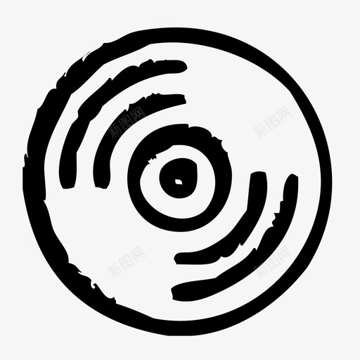 光盘音频舞蹈图标svg_新图网 https://ixintu.com dj 光盘 素描 舞蹈 音乐 音频