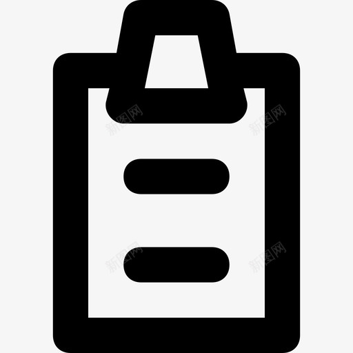 剪贴板文档笔记图标svg_新图网 https://ixintu.com 剪贴板 教育平滑线图标 文档 笔记 纸张
