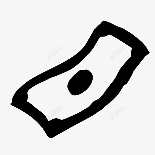 钱账单现金图标svg_新图网 https://ixintu.com 手绘 现金 素描 账单 钱