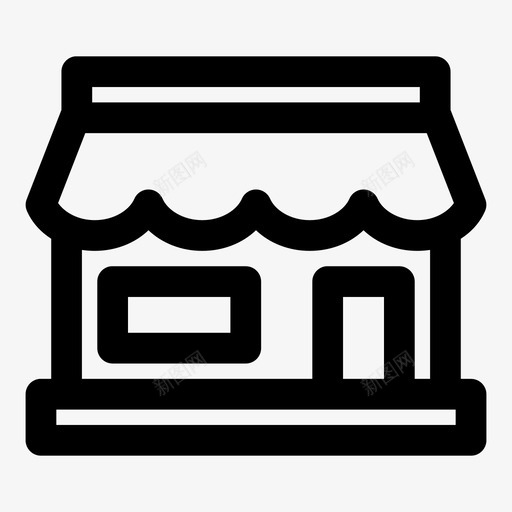 商店咖啡馆商场图标svg_新图网 https://ixintu.com 咖啡馆 商场 商店 市场