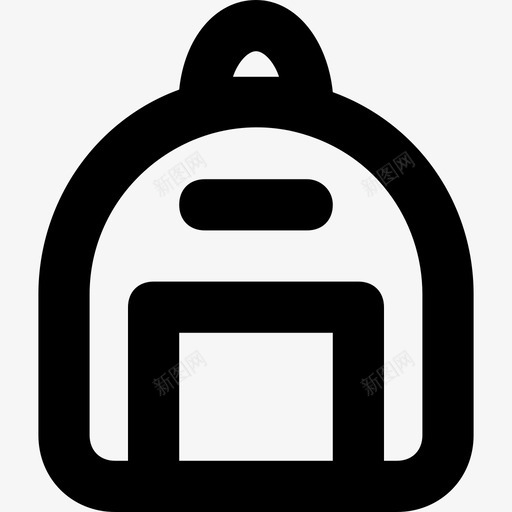 书包教育平滑线图标svg_新图网 https://ixintu.com 书包 教育平滑线图标